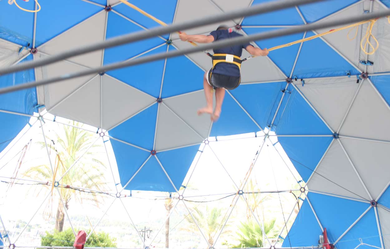 bungy trampolín de salto profesional