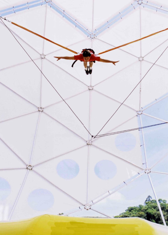 bungy trampolín de salto