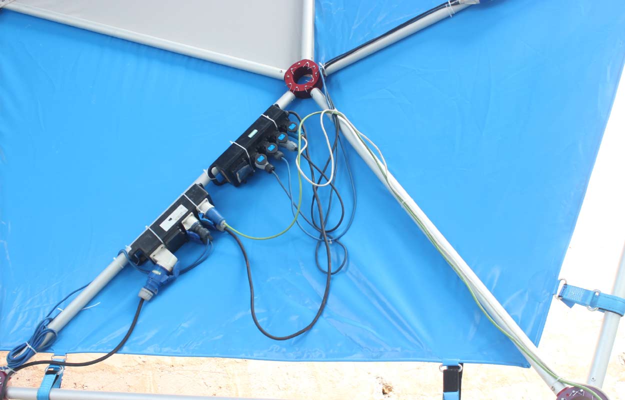 cupula entretenimiento geodesica detalle montaje