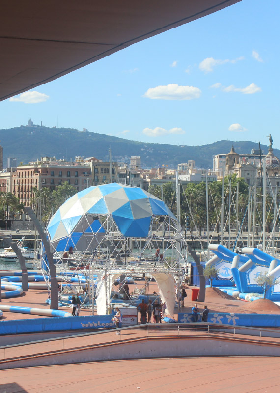 geodesic children attraction instalation 3